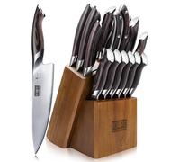 HOSHANHO Set Couteau Cuisine 16 Pièces, Ensembles de Couteaux de Cuisine | Bloc de Couteaux Cuisine Professionnels Ultra Tranchants Japonais en Super Acier avec Ciseaux