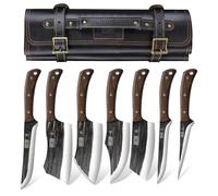 HOSHANHO Set de Couteau de Boucher, Forgés à la Main Avec étui Pour Homme