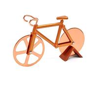 Hoshen Coupe-pizza créatif en forme de vélo, séparateur de pâte, roulette à pizza en acier inoxydable, coupe-biscuits, 1 pièce, or rose