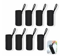 Hoshisea 8 Sacs Thermiques pour Bouteilles, Housse Thermique,Isolation Thermique,Convient Pourthermos de 550 ML, Bouteille en Verre(Noir)