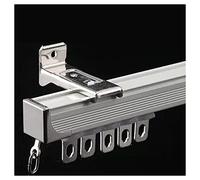 Hospital Curtain Track System RV Aluminium Wall Mount Curtain Rod, Extra Long Curtains Rail with Mute Rollers, Kitchen Dens Bedroom Living Room(White,10m/32.8ft)