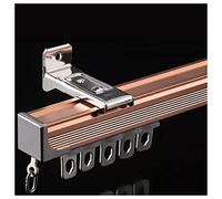 Hospital Curtain Track System RV Aluminium Wall Mount Curtain Rod, Extra Long Curtains Rail with Mute Rollers, Kitchen Dens Bedroom Living Room(Gold a,9m/29.5ft)