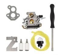 Hosrivae 506450501 Kit carburateur 435 435E 440 440E Tronçonneuse Kit complet de remplacement avec ampoule conduite de carburant et joint d'étanchéité