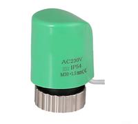 Hosrivae Actionneur thermique de radiateur M30 x 1 - Chauffage 230 V - Pour chauffage au sol électrique et vannes - 5 mm - Vert - 1 pièce (normalement ouvert)