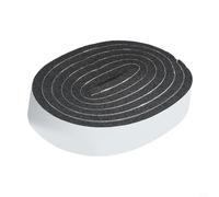 Hosrivae Bande d'étanchéité pour porte battante pour isolation phonique, coupe-vent et imperméable en éponge - 1,5 cm x 2 m et 3 cm x 2 m - Ruban d'étanchéité en mousse noire - 3 cm - 1 rouleau