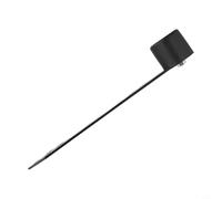 Hosrivae Butée de porte en bois ou en métal et angle noir argenté pour porte en acier inoxydable à 90 degrés (noir)