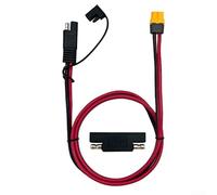 Hosrivae Câble adaptateur SAE 12 AWG vers Xt60, câble de connecteur de panneau solaire de 1 m pour centrales électriques portables, camping-car pour chargement de batterie, cordon d'extension en