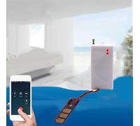 Hosrivae Détecteur de fuite d'eau sans fil 433 MHz avec capteur de niveau d'eau pour système d'alarme domestique, détection d'éclatement de tuyau, inondation de sous-sol et dommages d'eau