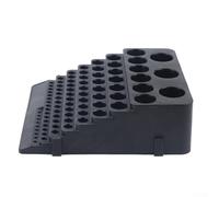Hosrivae Fraise avec boîte de rangement pour gadgets CNC pour embouts 84 trous en polypropylène pour fraises à outils, pinces, stockage de perceuse, usinage