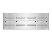 Hosrivae Grille d'aération en acier 38,1 x 11,4 cm pour grille de cuisine extérieure Argenté
