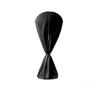 Hosrivae Housse anti-poussière lavable pour ventilateur électrique rond droit, étui de rangement en polyester respirant, ajustement élastique, 170 x 75 cm, noir (145 x 75 cm)
