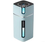Hosrivae Humidificateur USB portable silencieux de 300 ml, brumisateur de bureau avec 7 lumières LED, fonctionnement continu 5H pour la maison, le bureau, la voiture, le bureau, la chambre à coucher
