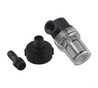 Hosrivae Ibc Lot de 100 connecteurs de tuyau de filtre grossier - Filtre en acier pour arrosage de jardin amovible avec panier de filtre fin en aluminium et saleté pour écran en fibre de feuille (20