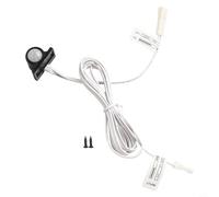 Hosrivae Interrupteur à bascule infrarouge 12 V LED configurable avec capteur de mouvement en verre trempé standard pour DC avec bandes (noir)