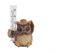Hosrivae Jardin extérieur - Jauge au format - Outil de mesure météorologique - 12 cm - Outil de mesure météorologique - Porche en résine pour décoration de terrasse - Pluie pour décoration de pelouse