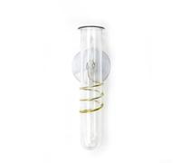 Hosrivae Jauge à ventouse avec tube à essai, conteneur de plantes à suspendre pour fenêtre, décoration de jardin, outil de mesure des précipitations en plein air, 14 x 5,2 cm