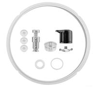 Hosrivae Kit de pièces de rechange pour autocuiseur avec anneau d'étanchéité en silicone, poignée de libération de vapeur, valve à flotteur et joint d'étanchéité pour pot de 5 à 6 litres, 10 ensembles