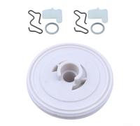 Hosrivae Kit de rondelle de ressort de rappel de lanceur de tronçonneuse - Matériau plastique - Pour Stihl-MS240 MS260 024 026 - Pièce de rechange 11251950401 - Blanc - Lot de 2 (1 pièce)