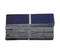 Hosrivae Lot de 100 mini cellules solaires en silicone polycristallin 0,5 V 0,17 W pour projets de bricolage 52 mm x 19 mm Bleu panneaux pour modèles solaires