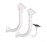 Hosrivae Lot de 2 supports muraux en forme de L pour panneau solaire 40 cm - Angle réglable - En aluminium haute résistance - Pour caméras de sécurité extérieures - Pour Blink pour Arlo et Eufy