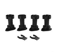 Hosrivae Lot de 4 pieds réglables en plastique pour meubles avec hauteur d'armoire 80 mm x 120 mm antidérapants (8 cm)