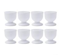 Hosrivae Lot de 8 coquetiers en plastique pour œufs durs et tendres - Support droit pour œufs de petit-déjeuner - Pour cuisine, salle à manger - 4 ou 8 pièces