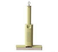Hosrivae Mini balai à franges de cuisine avec poignée pour appartements Sponge Plus Compact Petite serpillère lavable pour salles de bains dortoirs en verre Tête auto-pressante pliable pour surfaces