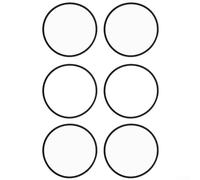 Hosrivae O-For - Lot de 6 joints en caoutchouc pour couvercle de chlorinateur de piscine Hayward, 14 cm de diamètre, compatible avec les mangeoires en ligne et hors ligne CLX200K, CL200 et CL220
