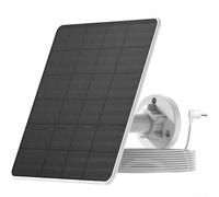 Hosrivae Panneau solaire 5 W avec anneau régulateur de tension, kit de charge photovoltaïque monocristallin étanche IP65 avec câble de 3 m et support réglable (A)
