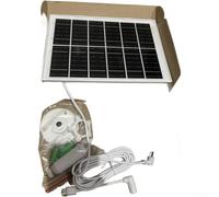 Hosrivae Panneau solaire 5 W avec anneau régulateur de tension, kit de charge photovoltaïque monocristallin étanche IP65 avec câble de 3 m et support réglable (B)