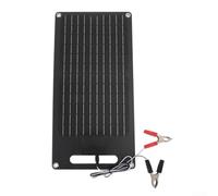 Hosrivae Panneau solaire monocristallin 40 W, kit de chargeur CC portable avec revêtement époxy IP65, sortie 18 V pour camping-car, serre de camping, maison pour animaux de compagnie, abri de jardin