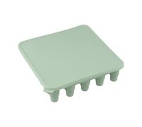 Hosrivae Plateau en silicone avec couvercle en forme de trophée pour la maison, le bar, la cuisine - Disposition flexible - 19 x cm - Pour faire plusieurs cubes par lot - Paquet (Vert matcha)