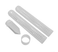 Hosrivae Poteau de mousse empilable en plastique pour plantes grimpantes - Lot de 2 supports de plantes avec prise de terre 28 x 4 cm - Colonne de culture blanche pour pothos lierre intérieur