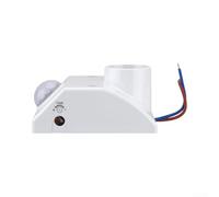 Hosrivae Prise de détecteur de mouvement PIR E27, interrupteur de capteur d'ampoule LED infrarouge, retardateur réglable, douille à vis E27, économie d'énergie, interrupteur de sécurité intérieure
