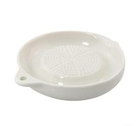 Hosrivae Râpe multifonction en céramique pour ail, oignon, agrumes et parmesan, facile à nettoyer, blanc, 10 cm