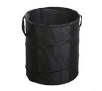 Hosrivae Sac de rangement de jardin pliable en tissu Oxford pour camping, jardinage, application en plein air - Conteneur pliable de 25 litres avec poignées imperméables et durables - Marron/vert/noir