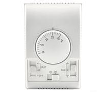 Hosrivae Thermostat mécanique rotatif réglable pour climatisation - Diaphragme en métal ABS - 130 x 85 mm - Blanc - Pour chauffage résidentiel et commercial