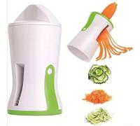 Hosrivae Trancheuse de légumes 3 en 1 en spirale, corps en acier ABS, gadget de cuisine multifonction, déchiquetage, blanc, 15 x 8 x 8 cm