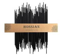 HOSSIAN Lot de 60 bâtonnets diffuseurs en fibre noire - 43 cm x 3,5 mm - Diffuseur épais (43,2 cm x 3,5 mm, noir)