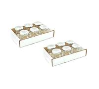 Hostelnovo - Lot de 12 salières en verre avec couvercle en acier inoxydable - Résistant à la corrosion - Design élégant et ergonomique - Taille pratique pour la table