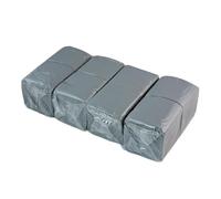 Hostelnovo - Lot de 600 serviettes de table jetables grises - Papier jetable - Micro-point - 10 x 10 cm (pliées) et 20 x 20 cm (dépliées) - Idéal pour les événements de restauration, bars et fêtes