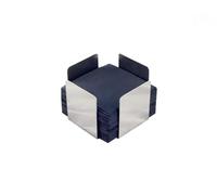 Hostelnovo - Porte-serviettes en acier inoxydable idéal pour les serviettes de cocktail - 11 x 11 x 7 cm - Comprend 50 serviettes noires à micro-points.