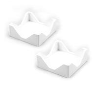 Hostelnovo SERV-MAD2 Porte-serviettes en bois Blanc