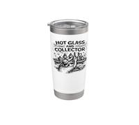 Hot Glass Collector de souffleur de verre de verre fondu Gobelet isotherme en acier inoxydable double paroi