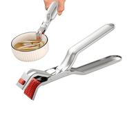 Hot Plate Gripper Clips | Stainless Steel Hot Bowl Gripper | Ergonomic Handle Bowls Clamp Holder for Frying Pans, Air Fryers, Steamers, Ovens