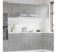Hot Sale®1 pcs Armoire/Cabinet/Placard - SOLOMON - meuble de cuisine - Fixation murale - ""Lyon"" Gris béton 30x31x60 cm Bois d'in