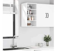 Hot Sale®1 pcs Armoire/Cabinet/Placard - SOLOMON - meuble de cuisine - Fixation murale - ""Riga"" Blanc 30x29,5x60 cm Bois d'ingén