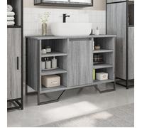 HOT SALE*Meuble-lavabo de Salle de Bain, Cabinet Sous évier,JILL'S, Meuble WC, sonoma gris 91x35x60 cm - M708712