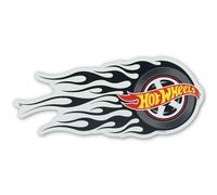 Hot Wheels Flaming Tire Plaque en métal, décoration murale classique pour chambre, garage ou repaire d'homme