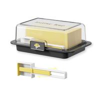 Hotainoys Beurrier avec Couvercle hermétique, Garde-Beurre avec épandeur, Garde-Fromage en Plastique incassable pour comptoir de Cuisine et Support de réfrigérateur